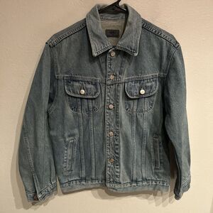 Vintage Lee Denim Union Made USA Denim Jacket Blue Mens Size Small 90s